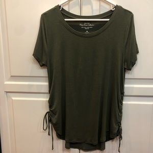 Hollister Must Have Side Tie Top, Army Green